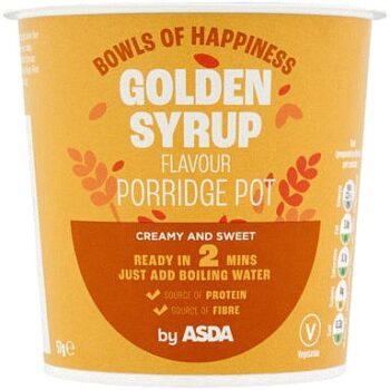 ASDA Golden Syrup Flavour Porridge Pot (57g)