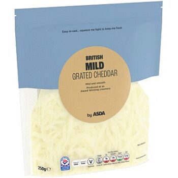 ASDA Grated Mild British Cheddar (250g)
