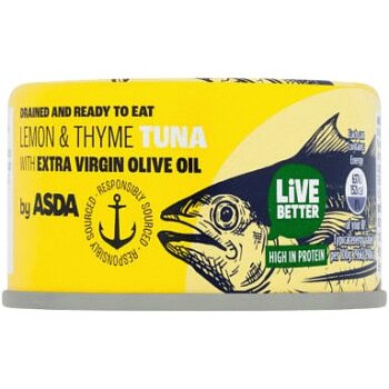 ASDA Lemon & Thyme Tuna with Extra Virgin Olive Oil (80g)