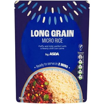 ASDA Long Grain Micro Rice (250g)