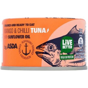 ASDA Mango & Chilli Tuna with Sunflower Oil (80g)