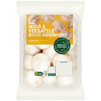 ASDA Mild & Versatile White Mushrooms (400g)