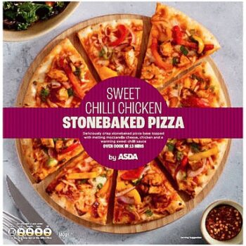 ASDA Sweet Chilli Chicken Stonebaked Pizza (340g)