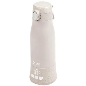 Babymoov Moov & Feed Rechargable Travel Bottle Warmer Mineral Grey