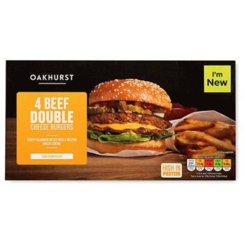 Beef Double Cheese Burgers (4)