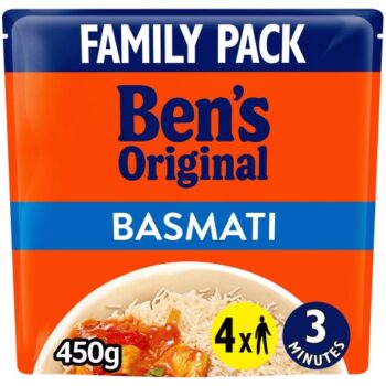 Bens Original Basmati Microwave Rice Family Pack (450g)