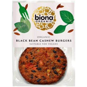 Biona Organic Black Bean Cashew Nut Burgers (160g)