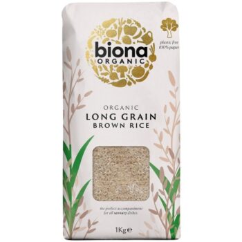Biona Organic Long Grain Brown Rice Bag (1kg)