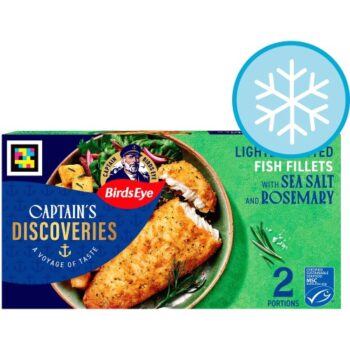 Birds Eye 2 MSC Lightly Dusted Sea Salt & Rosemary Fish Fillets (280g)
