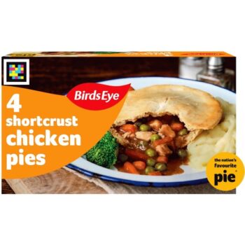 Birds Eye Shortcrust Chicken Pies (4 x 620g)