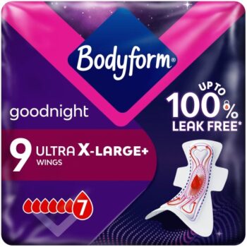 Bodyform Ultra Night Extra Large Wings Towels Goodnight (9)