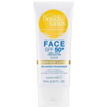 Bondi Sands SPF50+ Fragrance Free Facial Sunscreen Lotion (75ml)