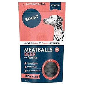 Boost Meatballs + Beef with Superfoods Dog Food (1kg)
