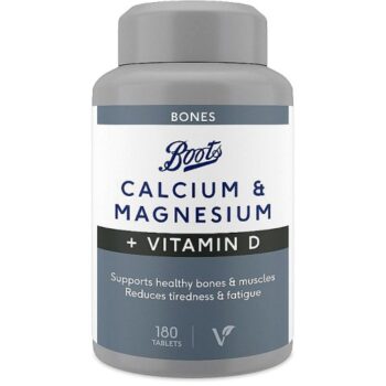Boots Calcium Magnesium + Vitamin D 180 Tablets