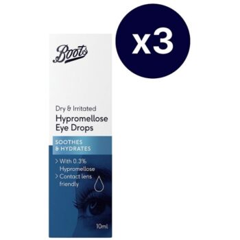 Boots Hypromellose Eye Drop Bundle (3)