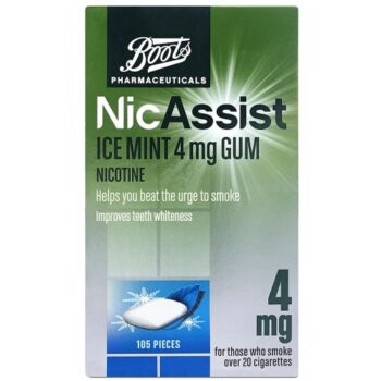 Boots Nicassist Ice Mint Gum (105 x 4mg)