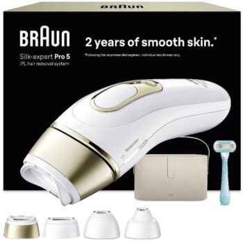 Braun Ipl Silk Expert Pro 5 Hair Removal 4 Attachment Heads Pl5441