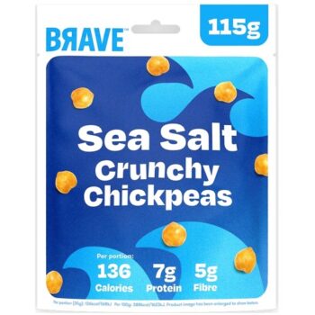 Brave Roasted Chickpeas Sea Salt Sharing Crunchy Sharing (115g)