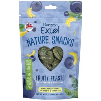 Burgess Excel Fruity Feasts Treats for Rabbits & Guinea Pigs (60g)