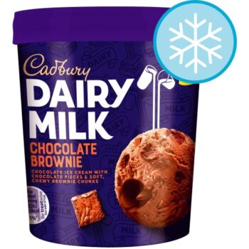 Cadbury Dairy Milk Chocolate Brownie Ice Cream Tub (425ml)