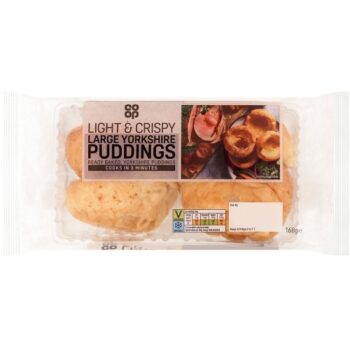 Co-op 4 Rustic Yorkshire Puddings (168g)