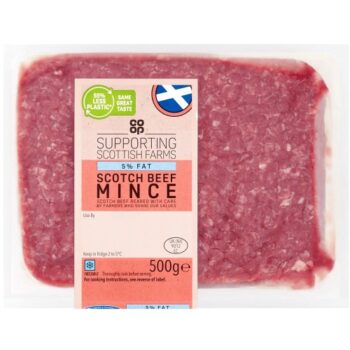 Co-op 5% Fat Scottish Beef Steak Mince (500g)