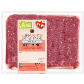 Co-op British 5% Fat Beef Mince (500g)