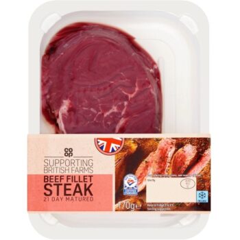 Co-op British Beef Fillet Steak (170g)