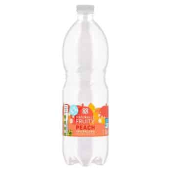 Co-op Sparkling Peach Flavour Sparkling Spring Water (1ltr)