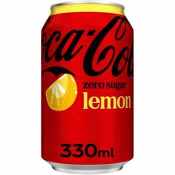 Coca-Cola Zero Sugar Soft Drink Lemon (330ml)