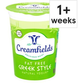 Creamfields Fat Free Greek Style Natural Yogurt (500g)