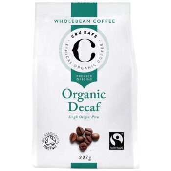 CRU Kafe Organic Fairtrade Decaf Peruvian Coffee Beans (227g)