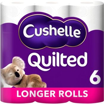 Cushelle Quilted Toilet Tissue 6 Rolls