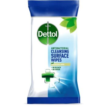 Dettol Antibacterial Multi Surface Cleaning Wipes Disinfectant Biodegradable Large 110 Wipes (110 x 1.18l)