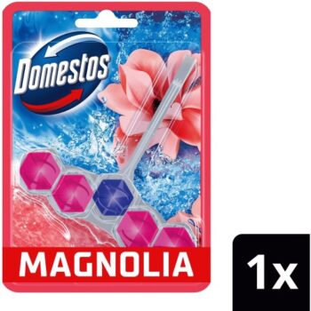 Domestos Power 5 Pink Magnolia Toilet Rim Block 1pc (50g)