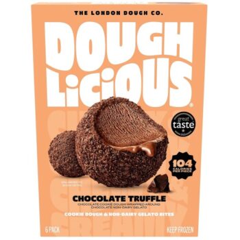DOUGHLICIOUS Chocolate Truffle Dough Chi Vegan Ice Cream (204g)