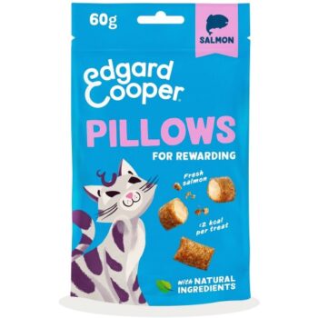 Edgard & Cooper Natural Cat Treat Pillows with Salmon (60g)