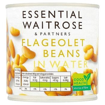 Essential Flageolet Beans in Water drained (265g)
