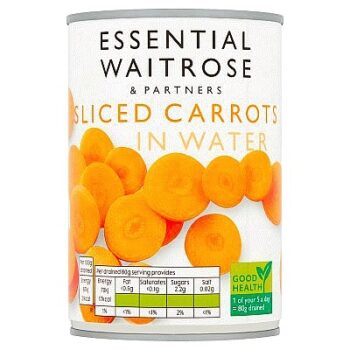 Essential Sliced Carrots in Water drained (240g)