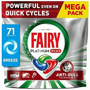 Fairy 71 Breeze Platinum Plus Dishwasher Tablets