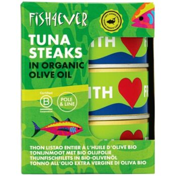Fish 4 Ever Azores Skipjack Tuna Steaks in Olive Oil (3 x 160g)