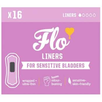 Flo Sensitive Bladder Bamboo Liners (16 Liners) Discreet Light Incontinence Ultra-Thin + Hypoallergenic (16)