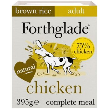 Forthglade Natural Brown Rice Wet Dog Food Chicken with Veg (395g)