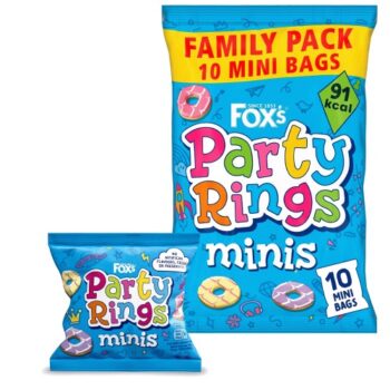 Fox's Biscuits Party Rings Minis 10 Snack Bags