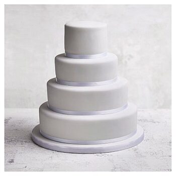 Fruit Golden & Chocolate Sponge 4-Tier Ribbon Wedding Cake each