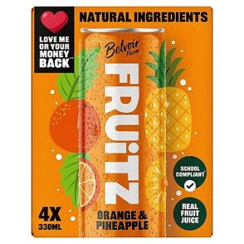 FRUiTZ Orange & Pineapple (4 x 330ml)