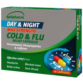 Galpharm Day & Night Max Strength Cold & Flu Relief Capsules (16Pack) (16)