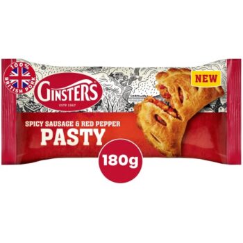 Ginsters Spicy Sausage & Red Pepper Pasty (180g)