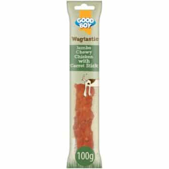 Good Boy Wagtastic Dog Treats Jumbo Chicken Carrot Stick (100g)