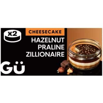 Gu Chocolate Hazelnut Praline Zillionaire Cheesecake Dessert (2 x 86.5g)